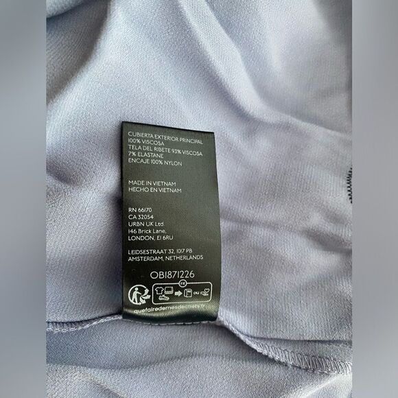 ANTHROPOLOGIE Midi Dress Size M The Keeley Twofer  Sleeveless Light Blue NEW - Picture 12 of 16